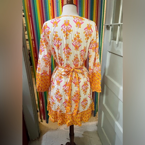 🌺 NWOT J. CREW 🌺 Floral & Paisley Patterned Cotton Tied Waist Sun Dress 🌺 - Picture 6 of 8